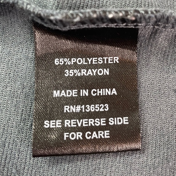 Nova Industries Destructed T-Shirt Dark Slate Gray Size Medium - Picture 6 of 10